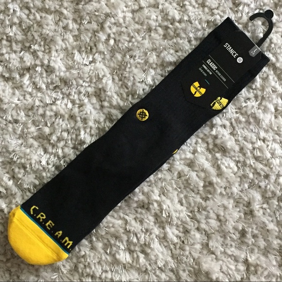 Stance Combed Cotton Wu Tang Patch Crew Socks L - Picture 3 of 6